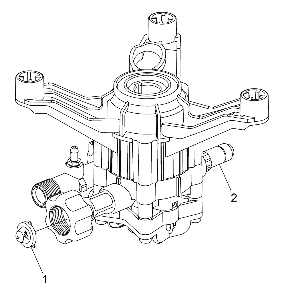 80022928 (Pump) Diagram and Parts List for 020769-00  Briggs and Stratton Pressure Washer